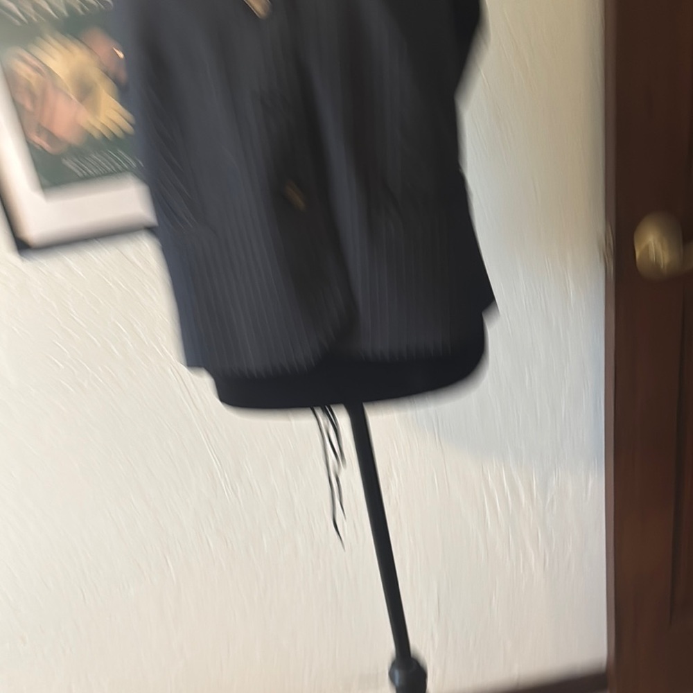 Dkny Black and White Vest with Notched Lapels - NWOT - Picture 2 of 6